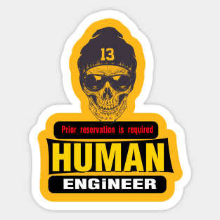 human engineer Sticker